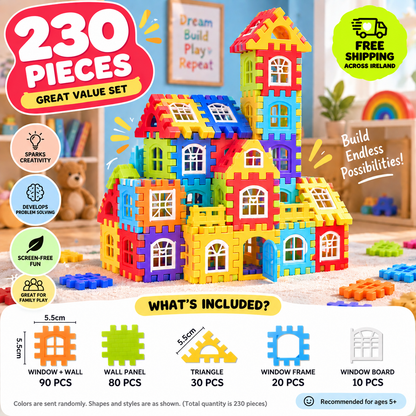 Creative Interlocking Building Blocks Set for Kids