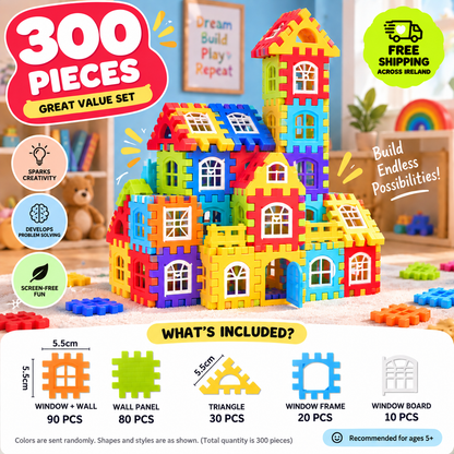 Creative Interlocking Building Blocks Set for Kids