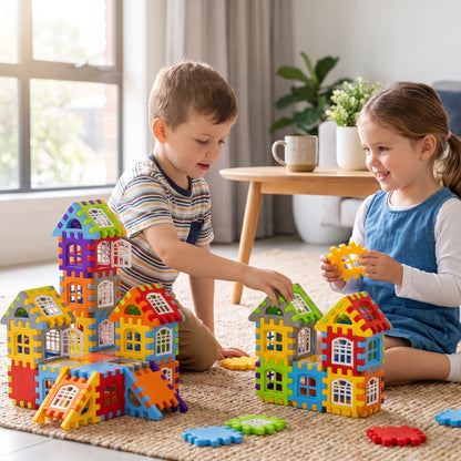 Creative Interlocking Building Blocks Set for Kids